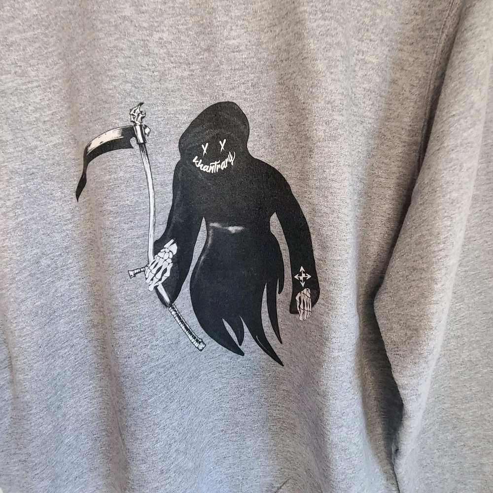 Champion Unisex S Grim Reaper Khantrary x Never Lost Graphic Crewneck Sweatshirt